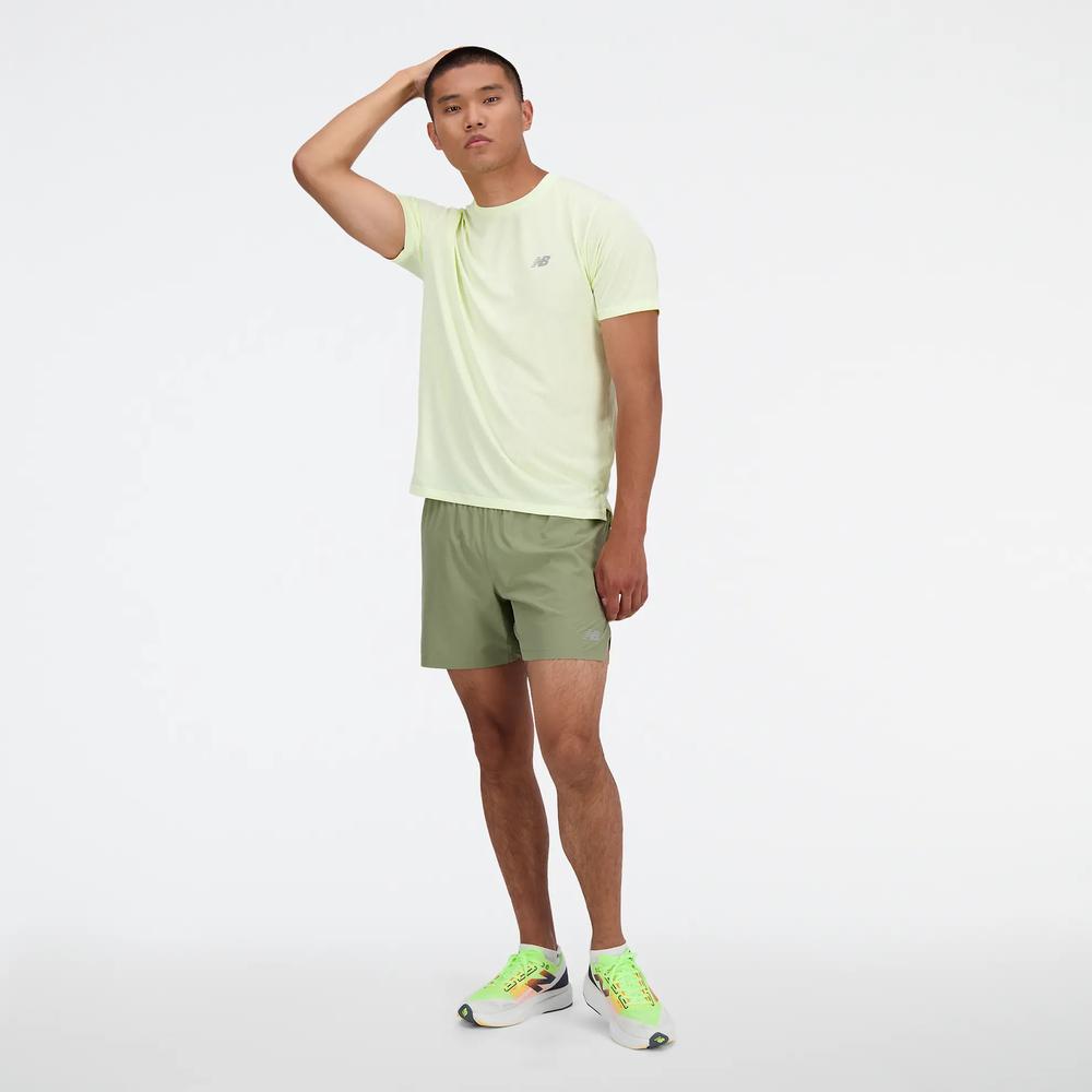 Spodenki New Balance MS41286DEK - zielone