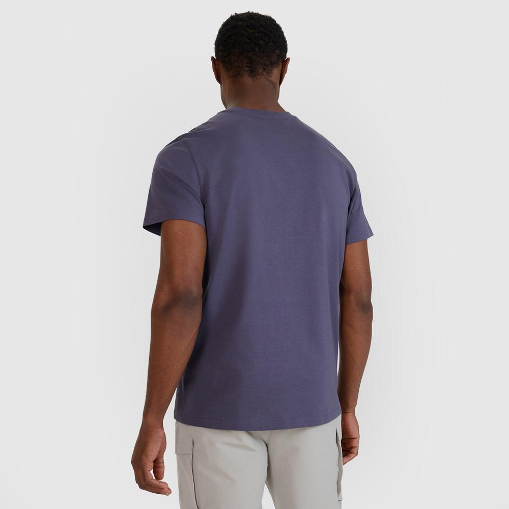 Koszulka męska 4F WSS25TTSHM220922S - fioletowa