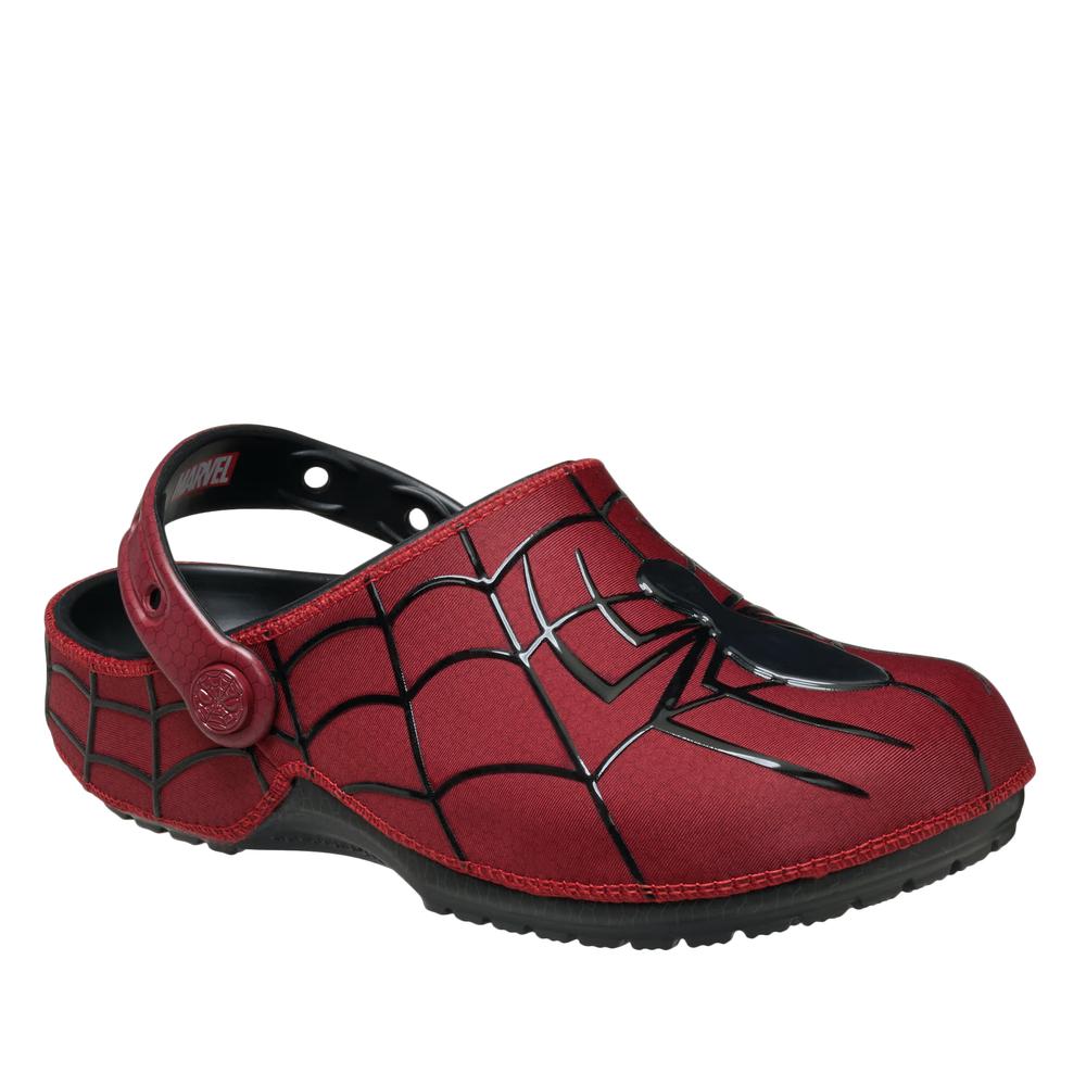 Klapki męskie Crocs Spider-Man Neo Classic Clog 211489-90H - czerwone