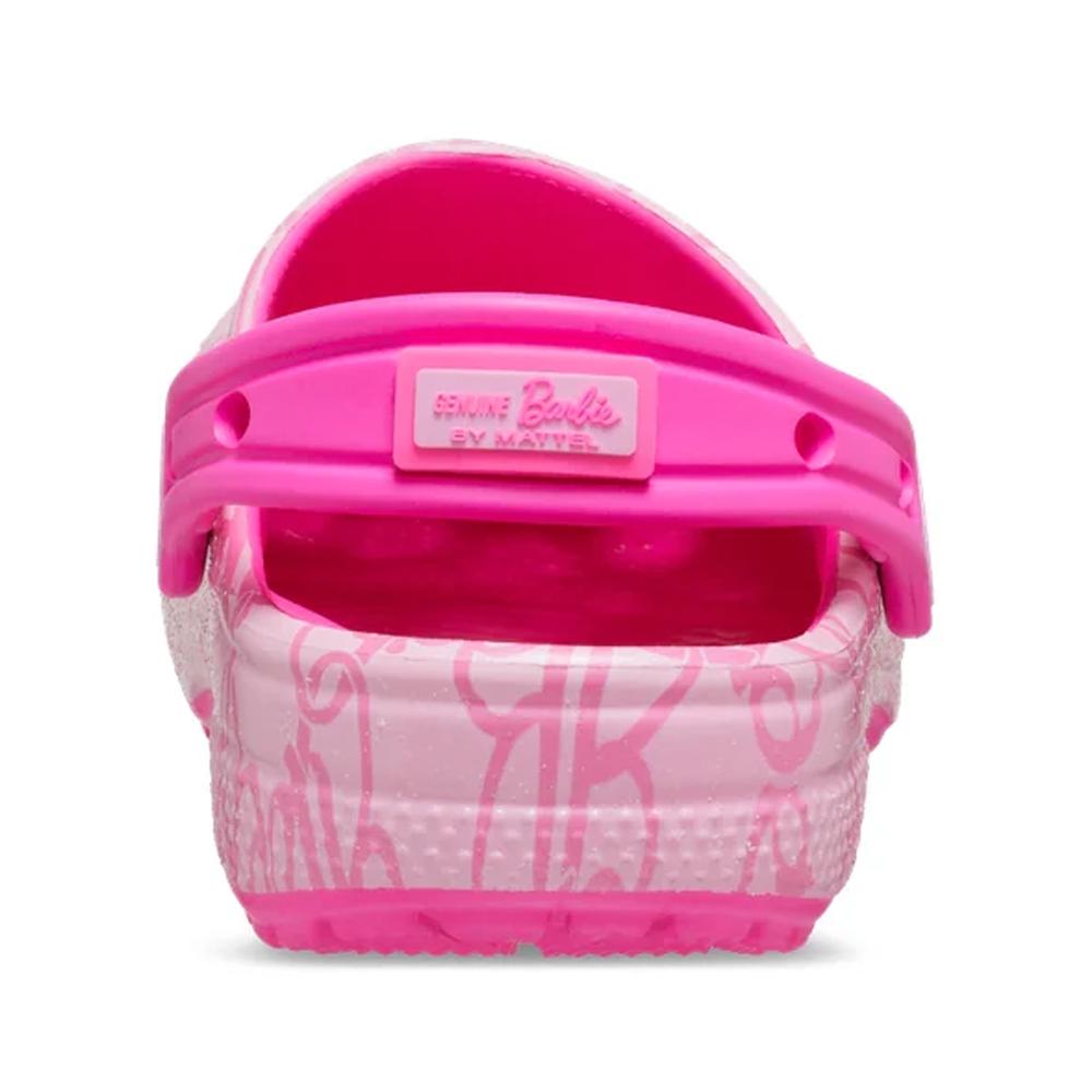 Klapki młodzieżowe Crocs Barbie Classic Clog 211407-90H - różowe