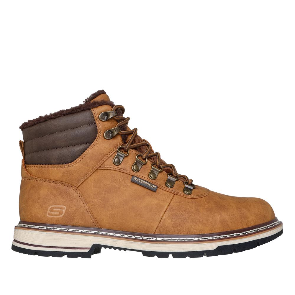 Buty męskie Skechers Corado Memphis 205623WTN - brązowe