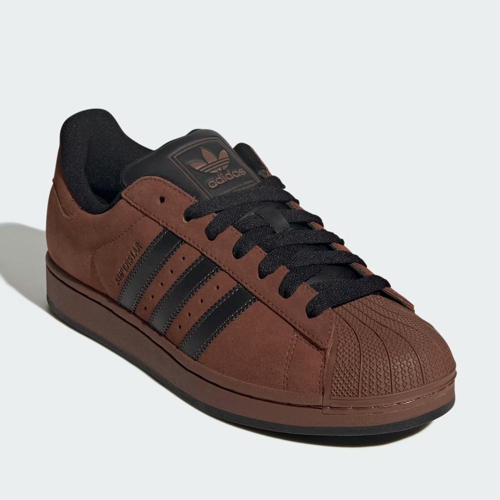 Buty unisex adidas Originals Superstar II IH9318 - brązowe