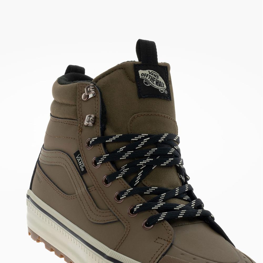 Buty męskie Vans SK8-Hi Waterproof Insulated VN000DAQ91K1 - brązowe