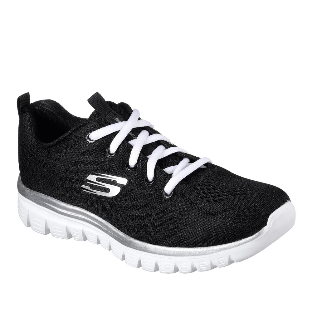Buty Skechers Graceful Get Connected 12615BKW - czarne