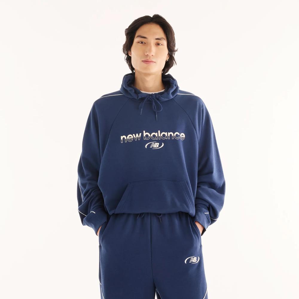 Bluza męska New Balance Trackside MT62W318NNY - granatowa