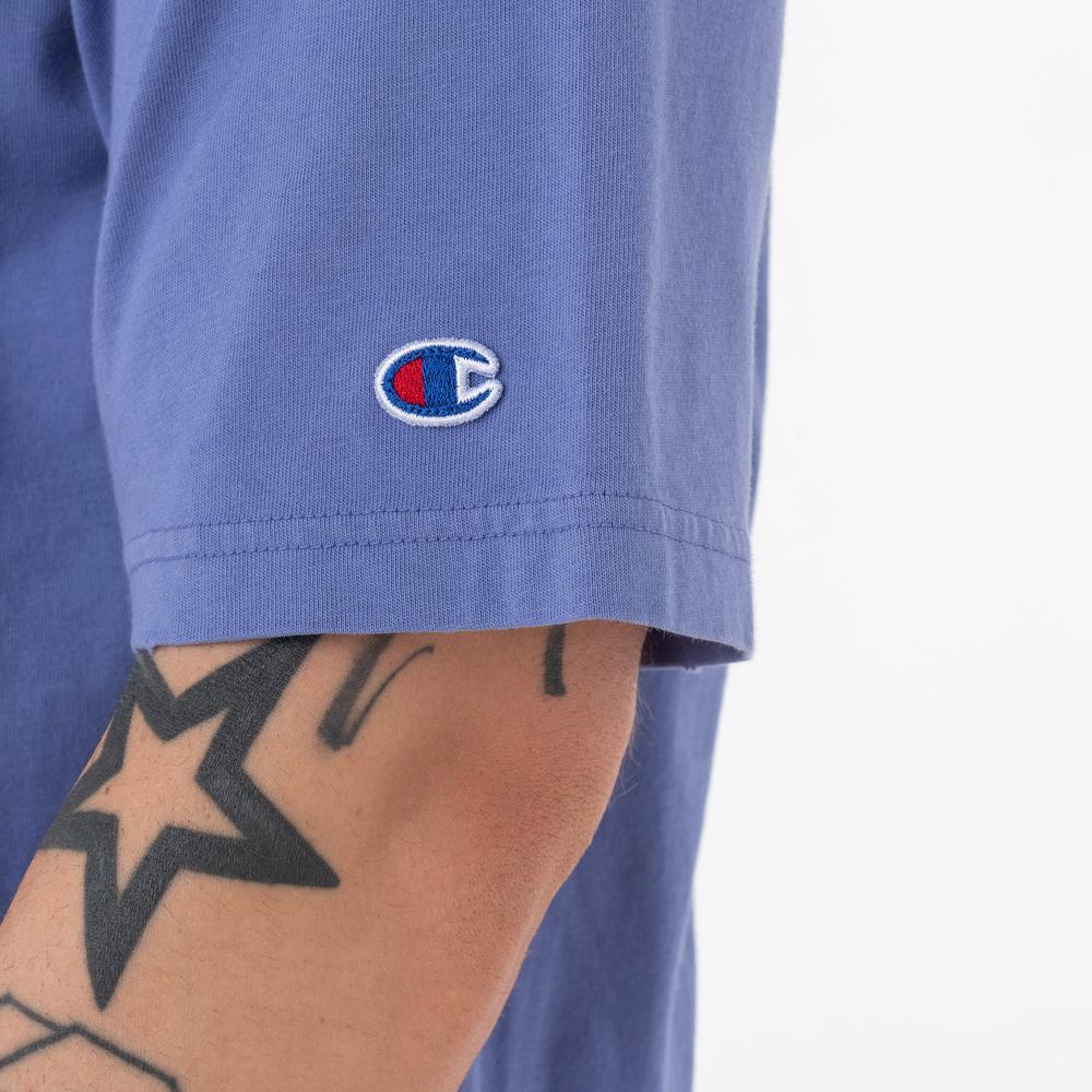 Koszulka Champion Reverse Weave Acid Washed 218651-BS006 - fioletowa