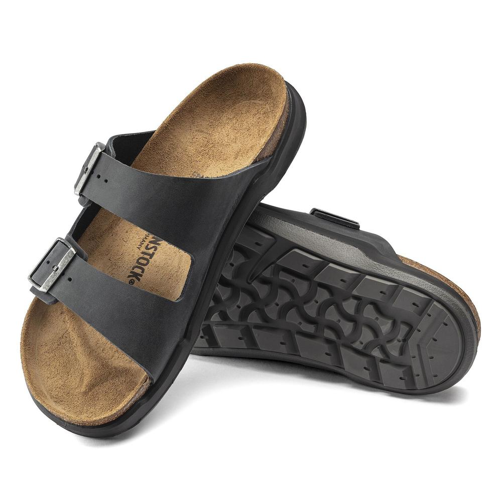 Klapki męskie Birkenstock Arizona Crosstown 1018461 - czarne
