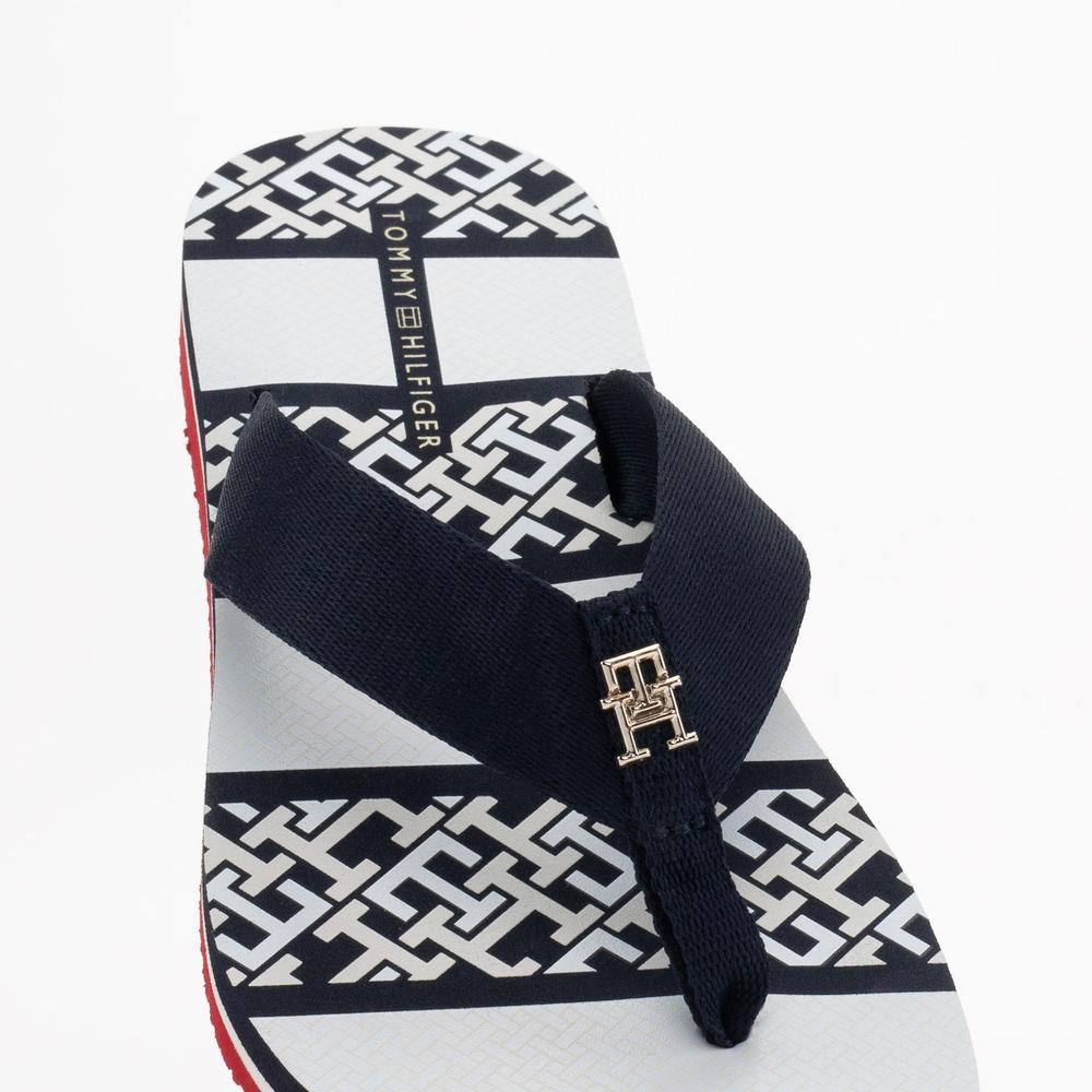 Japonki Tommy Hilfiger Monogram Essential FW0FW07162-0GY - granatowe
