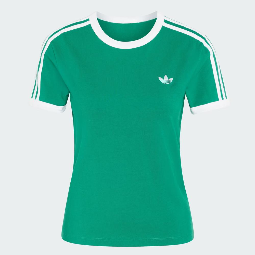 Koszulka damska adidas Originals 3-Stripes Slim KD3681- zielona