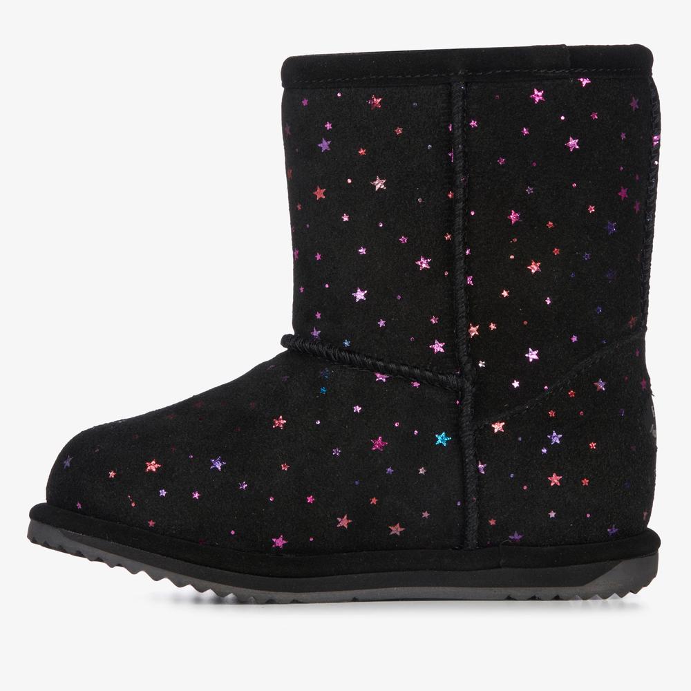 Buty dziecięce Emu Australia Sparkle Brumby K13100BLAK - czarne