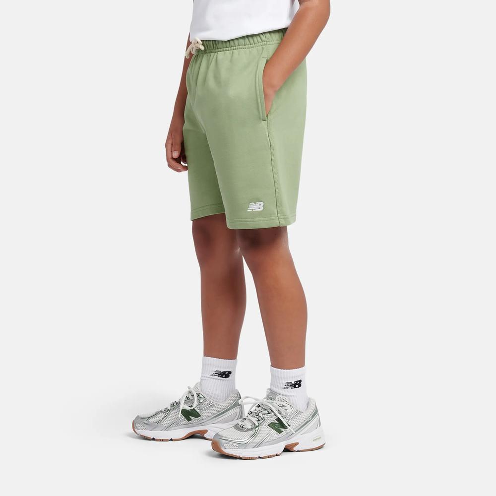 Spodenki dziecięce New Balance LAKB0008AAR - zielone