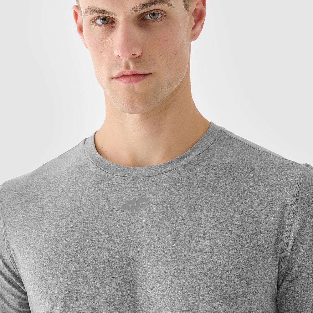 Koszulka męska 4F WAW24TFTSM100325M - szara