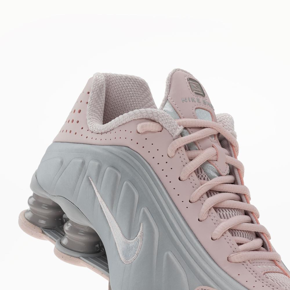 Buty damskie Nike Shox R4 AR3565-600 - różowo-szare