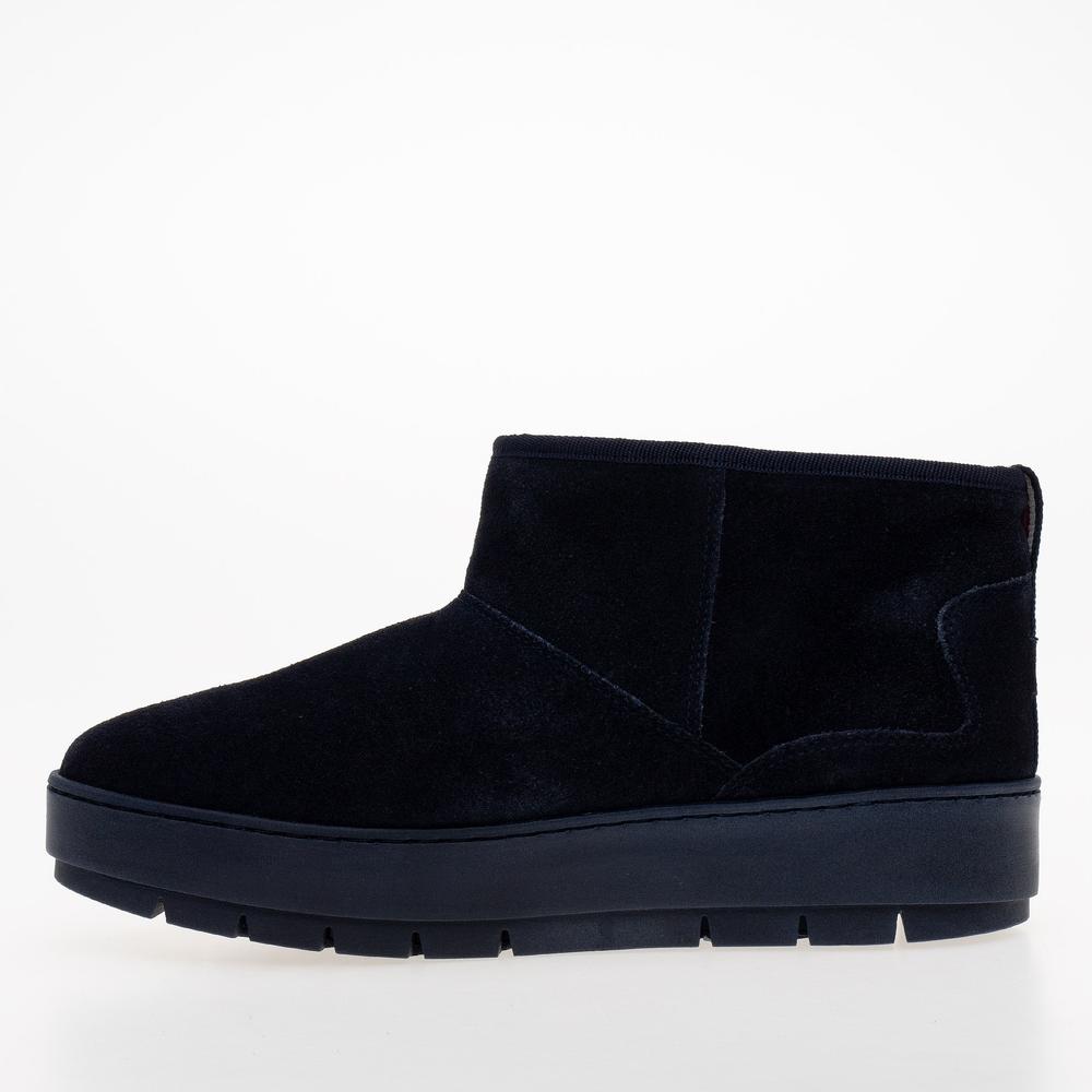 Buty Tommy Hilfiger Cool Suede Snowboot FW0FW07662-DW6 - granatowe