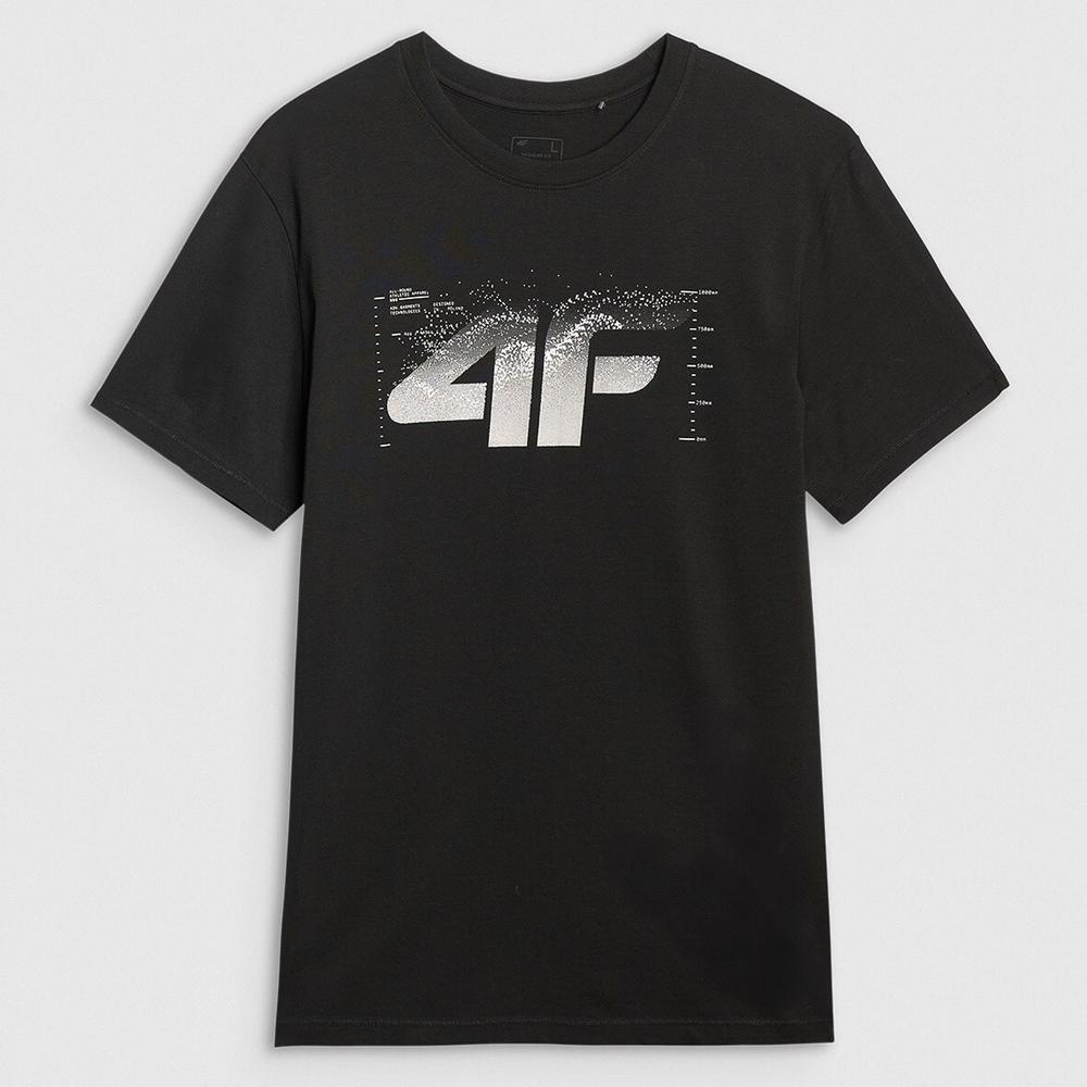 Koszulka męska 4F WAW25TTSHM235920S - czarna