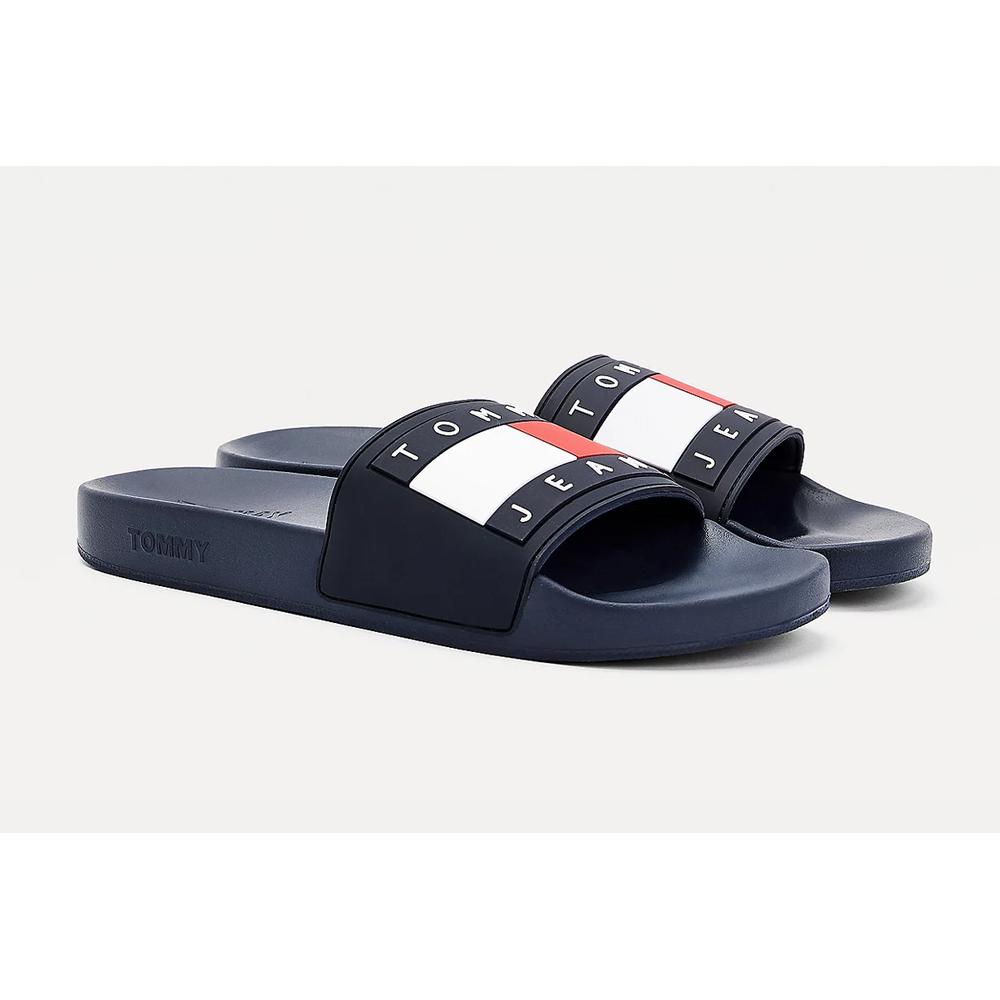 Tommy Jeans Rubber Flag Pool Slides > EM0EM00689-C87