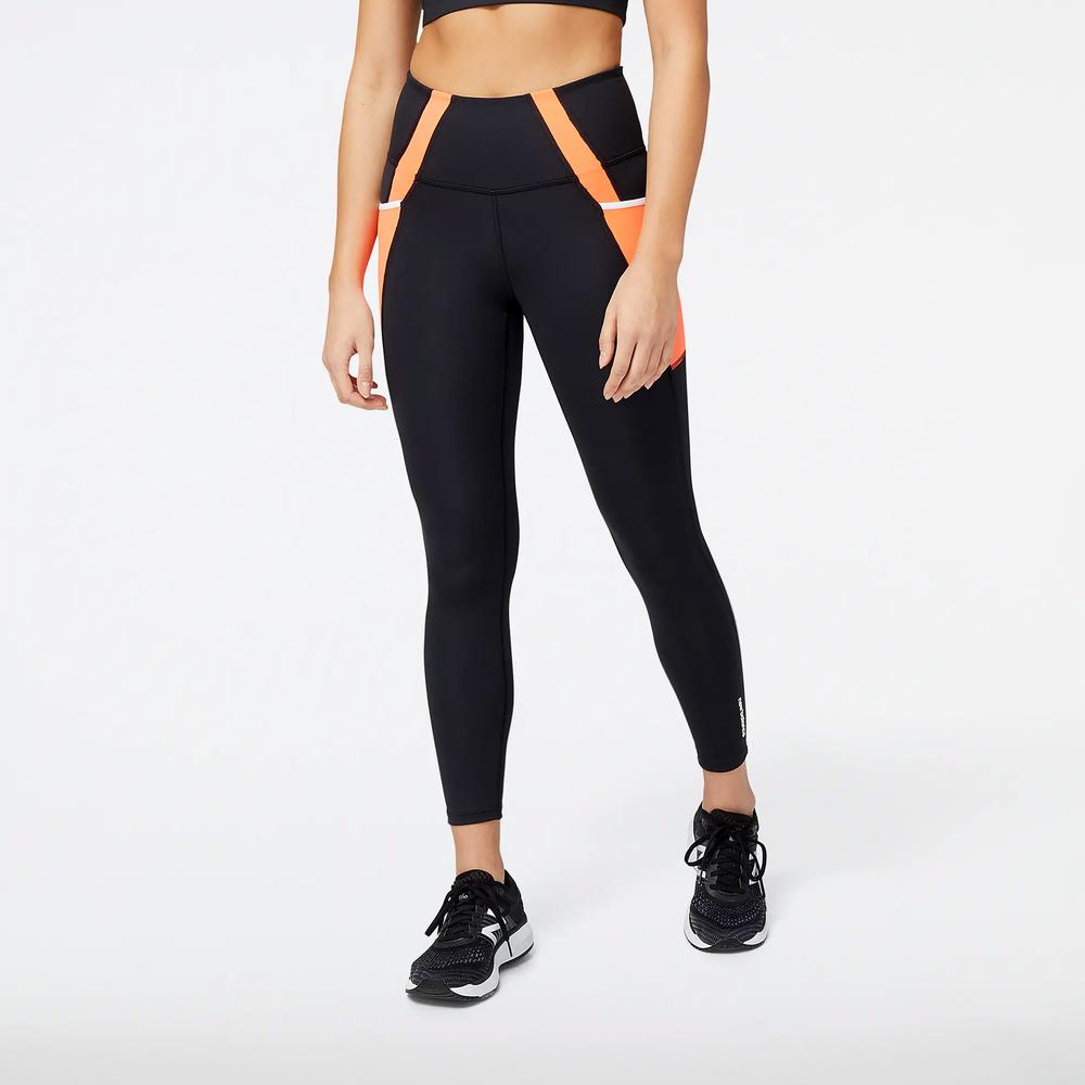 Legginsy New Balance WP21112NDF - czarne