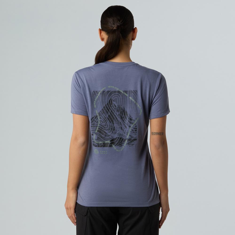 Koszulka damska The North Face Foundation Half Dome 0A8BQZBTR1 - fioletowa