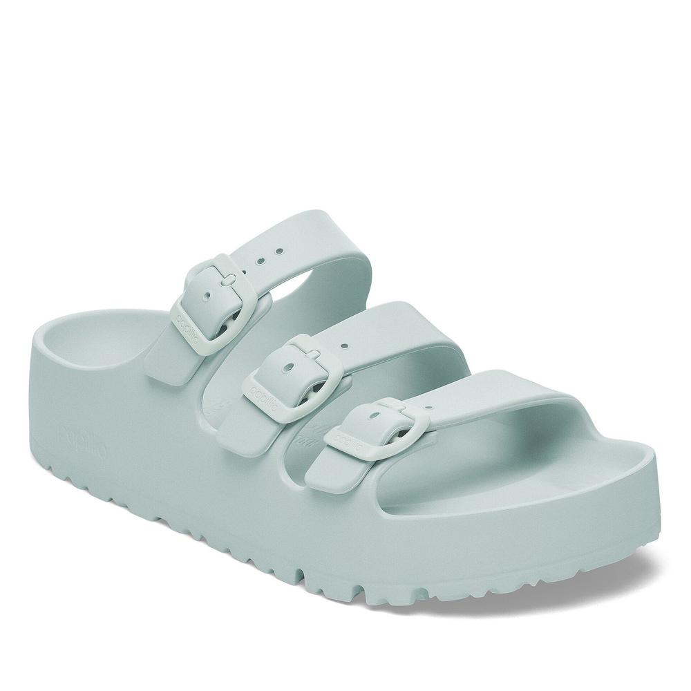 Klapki Birkenstock Florida Eva Flex Platform 1029736 - zielone