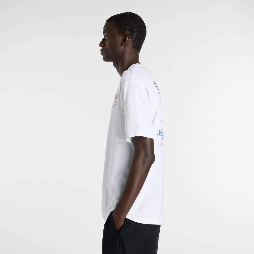 Koszulka męska New Balance MT61Y1F6WT - biała