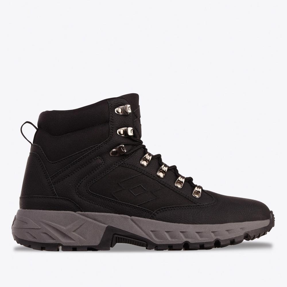 Buty męskie Lotto Woodlark Mid 2400310U-1111 - czarne