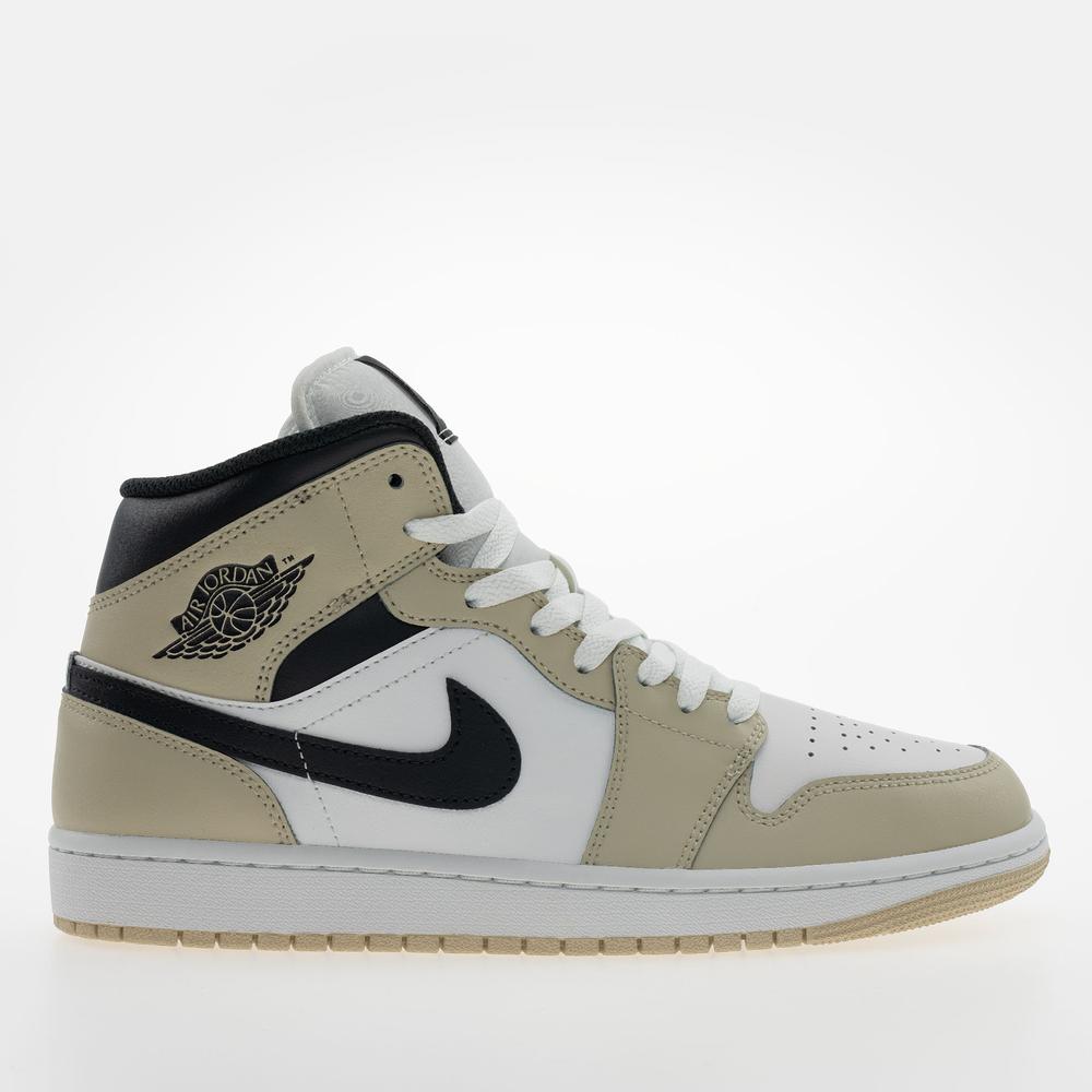 Buty męskie Air Jordan 1 Mid DQ8426-153 - biało-beżowe