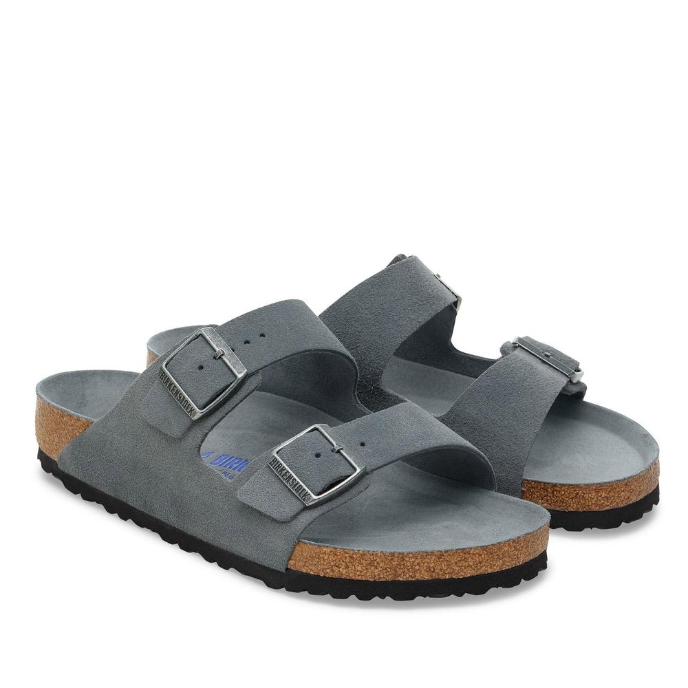 Klapki męskie Birkenstock Arizona 1030860 - szare
