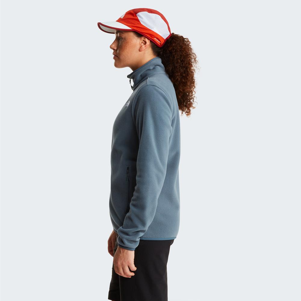 Bluza damska The North Face 100 Glacier Full-Zip Fleece 0A8D2F0U31 - niebieska