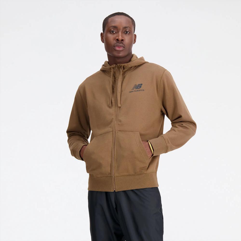 Bluza New Balance MJ31536DHE - brązowa