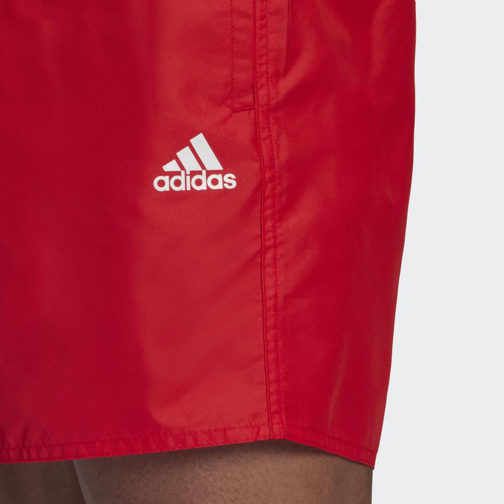 Spodenki adidas Solid Swim HA0384 - czerwone