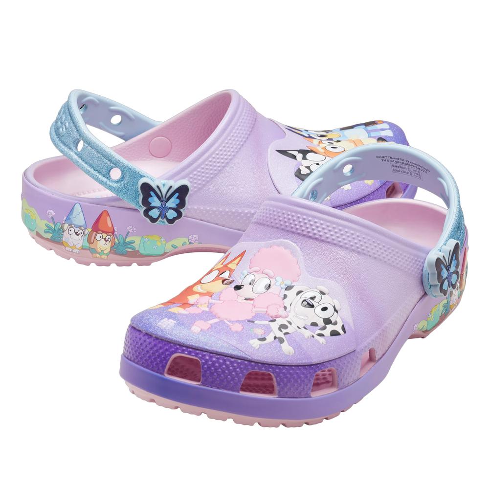 Klapki dziecięce Crocs Toddler Bluey Friends Forever Classic Clog 212370-90H - różowe