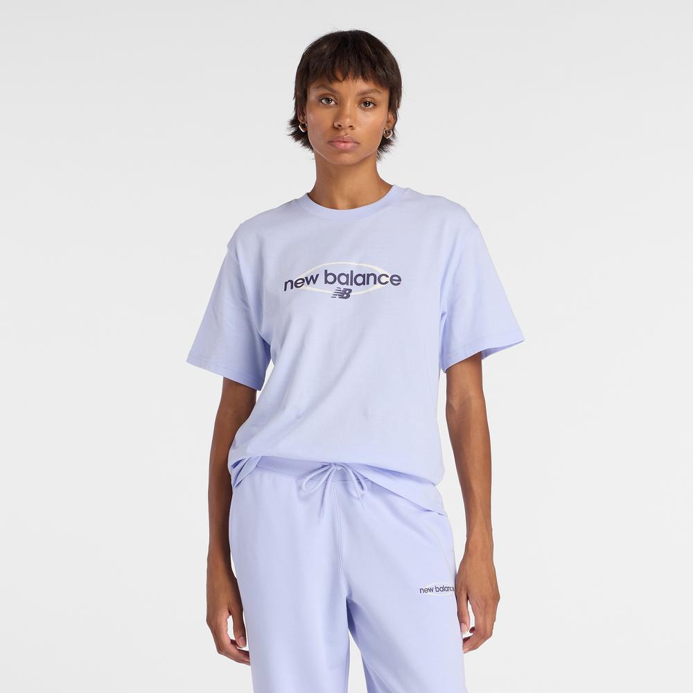 Koszulka damska New Balance WT61Z7OQDYK - fioletowa