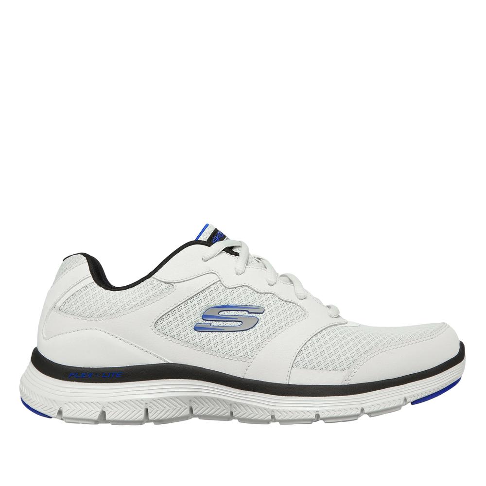Buty męskie Skechers Flex Advantage 4.0 232225WBK - białe