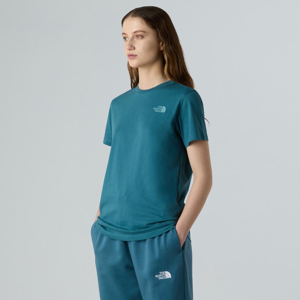 Koszulka damska The North Face NSE Box 0A87NKE311 - niebieska