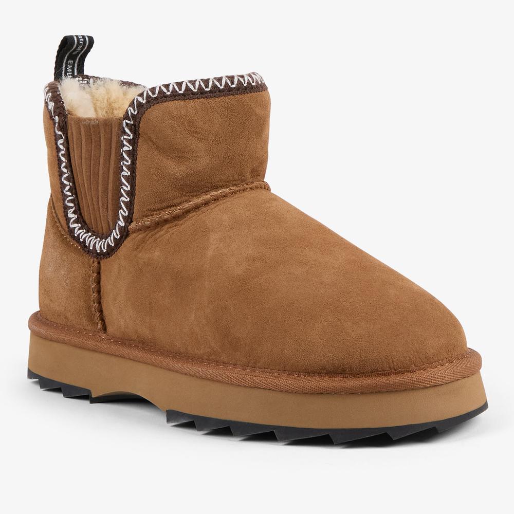 Buty damskie Emu Australia Higgie W13198CHES - brązowe
