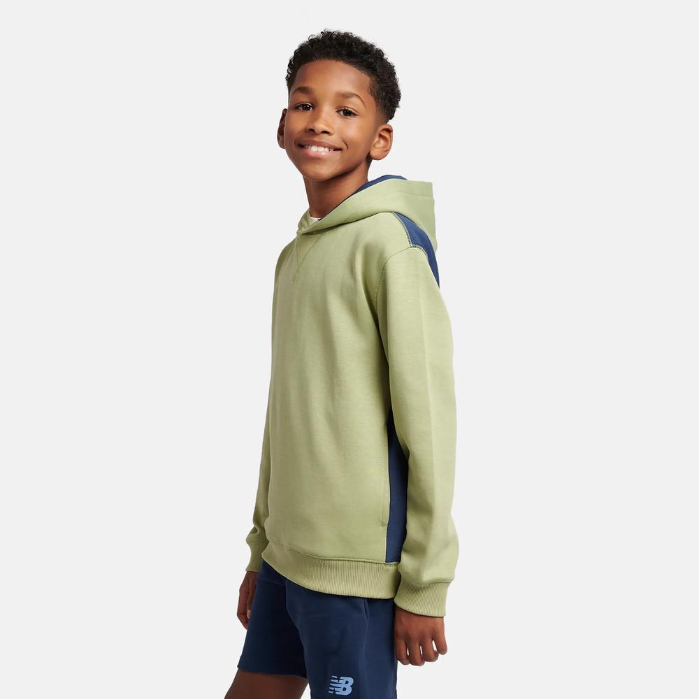 Bluza dziecięca New Balance LAKB0192EEN - zielona