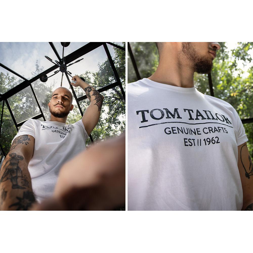 Koszulka Tom Tailor 1021229-20000 - biała