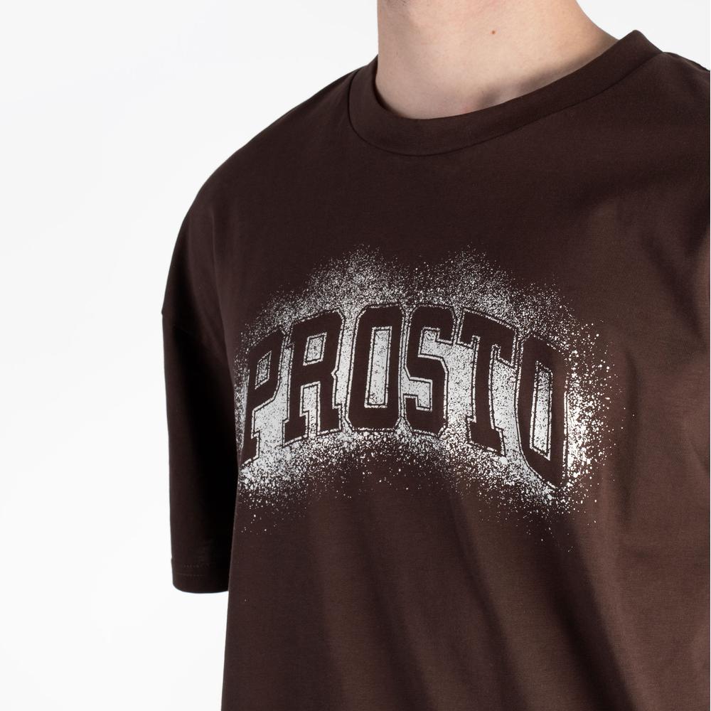 Koszulka Prosto Jung Dark KL251MTEE1093 - brązowa