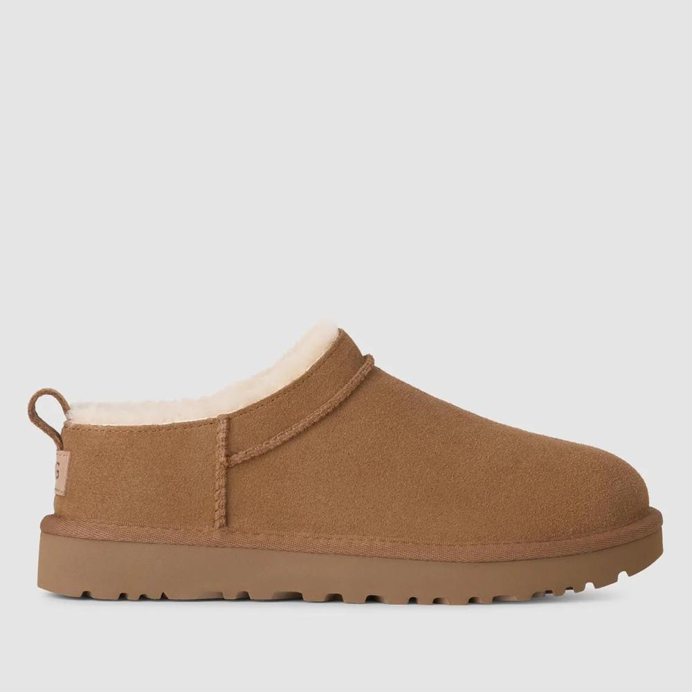 Buty damskie Ugg Classic Micro Boot 1173891-CHE - brązowe