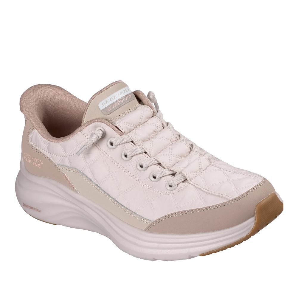 Buty damskie Skechers Slip-ins: Contour Foam Cozy Fit 150404NTTP - beżowe