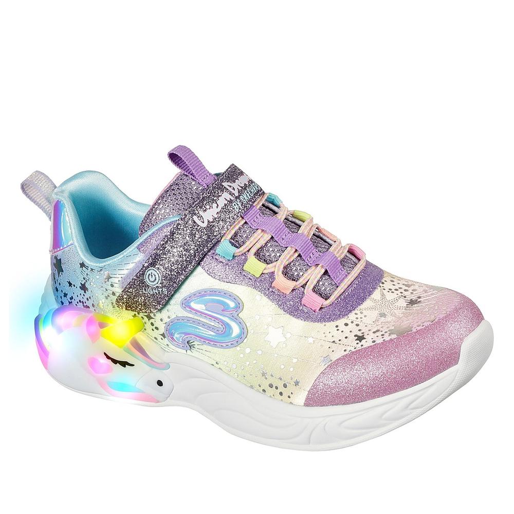 Buty Skechers S Lights Unicorn Dreams 302311LPRMT - multikolor