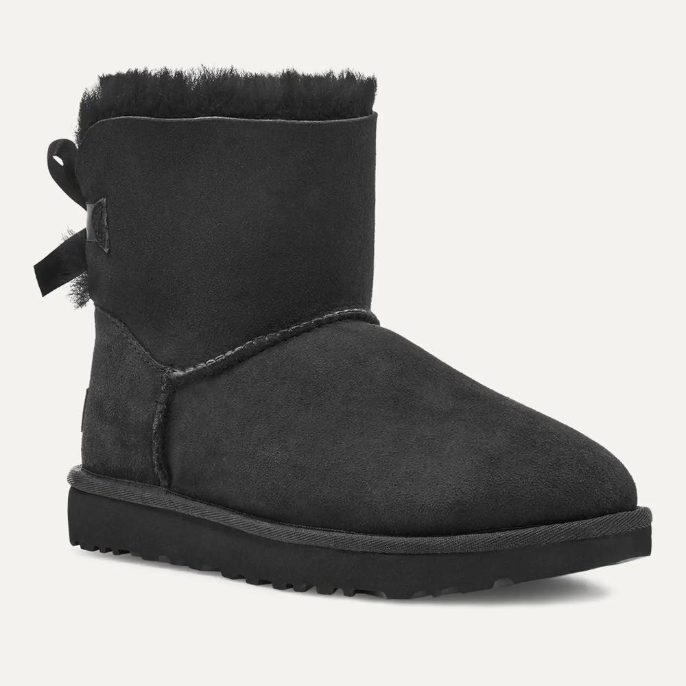 Buty damskie UGG W Mini Bailey Bow II 1016501-BLK - czarne
