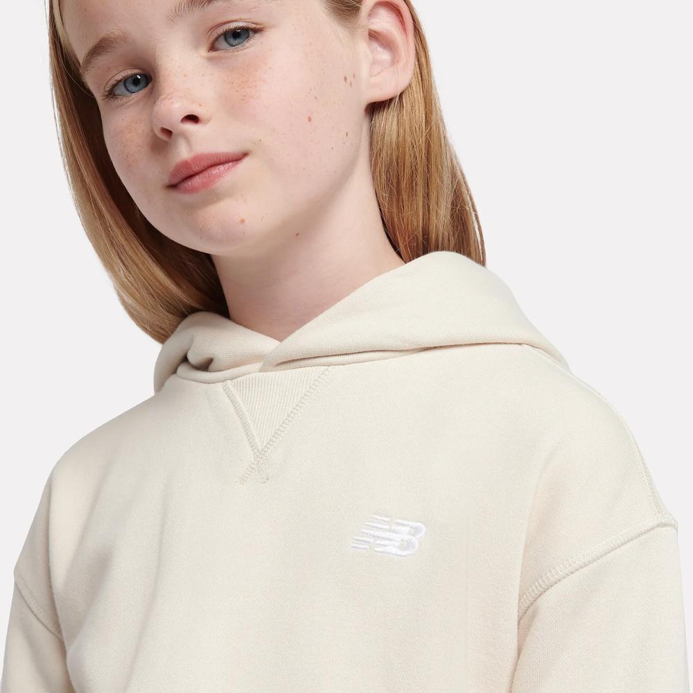 Bluza dziecięca New Balance LAKG0056LIN - beżowa