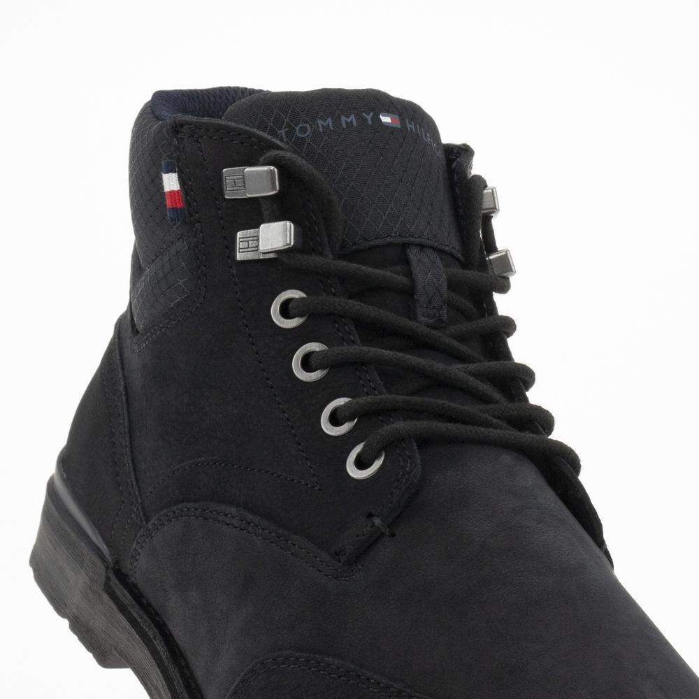 Buty Tommy Hilfiger Outdoor Nubuck Mix FM0FM04201-BDS - czarne