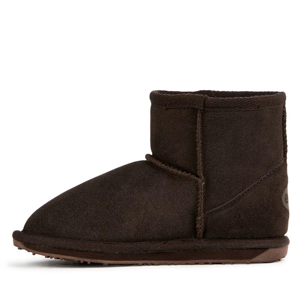 Buty młodzieżowe Emu Australia Wallaby Mini Teens T10103CHOC - brązowe