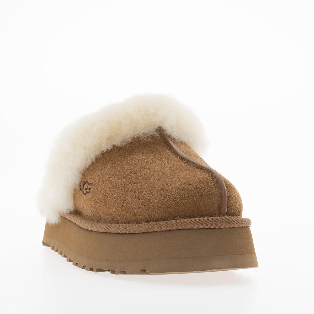 Buty damskie Ugg Disquette Slippper 1122550-CHE - beżowe