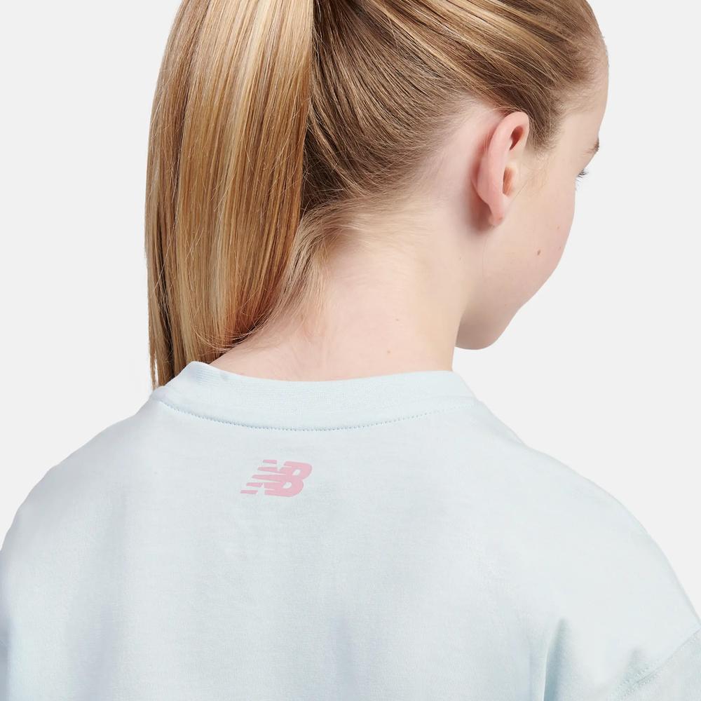Koszulka dziecięca New Balance LAKG0192FRL - niebieska