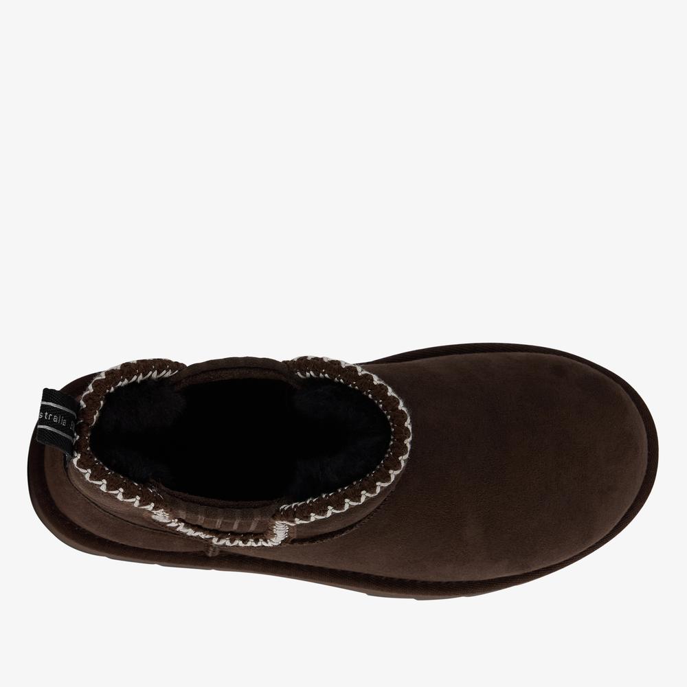 Buty damskie Emu Australia Higgie W13198CHOC - brązowe