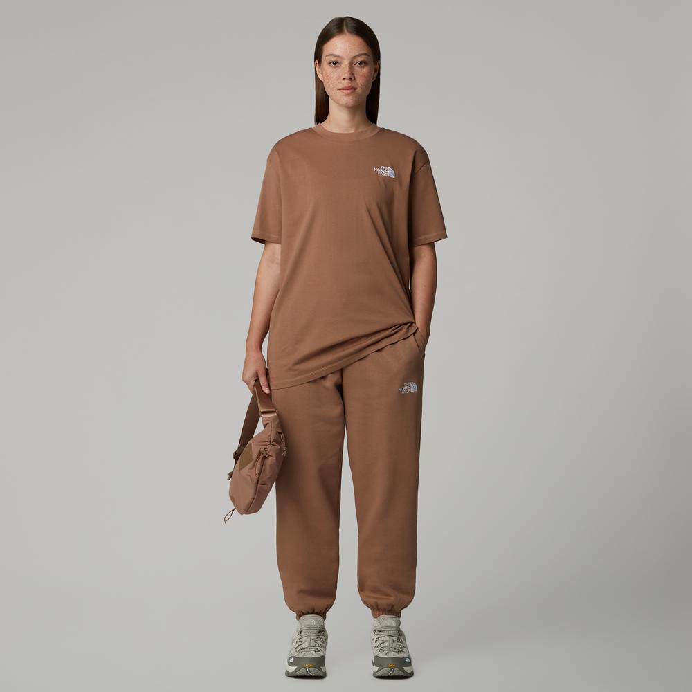 Koszulka damska The North Face Simple Dome 0A87NQ6IH1 - brązowa