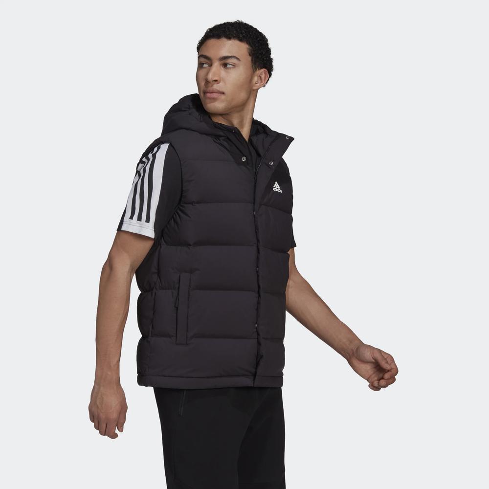Bezrękawnik adidas Helionic Hooded Down Vest HG6277 - czarny